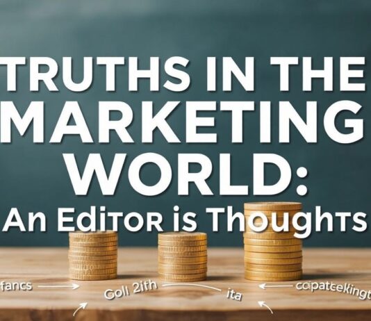 Marketing Dünyasında Gerçekler: Bir Editörün Düşünceleri Truths in the Marketing World: An Editor's Thoughts