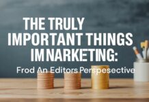 Marketing’de Gerçekten Önemli Şeyler: Bir Editörün Gözünden The Truly Important Things in Marketing: From an Editor's Perspective