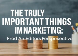 Marketing’de Gerçekten Önemli Şeyler: Bir Editörün Gözünden The Truly Important Things in Marketing: From an Editor's Perspective